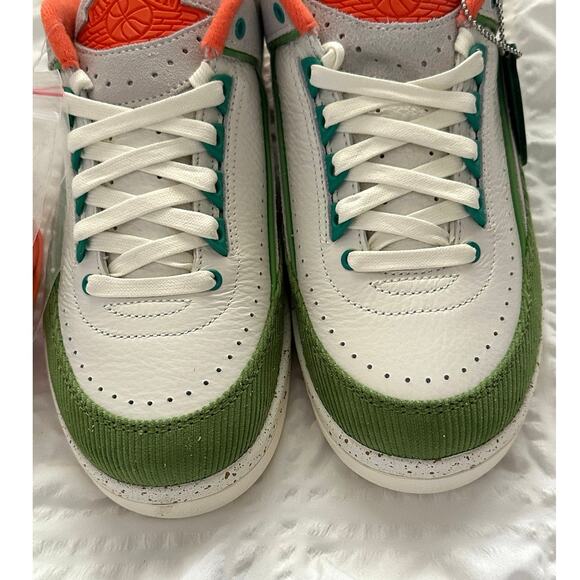 Air Jordan Titan 2 Women's Retro Low Sail/Safety Orange/Chlorophyll size 9.5 New - Picture 7 of 17